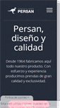 Mobile Screenshot of confeccionespersan.com